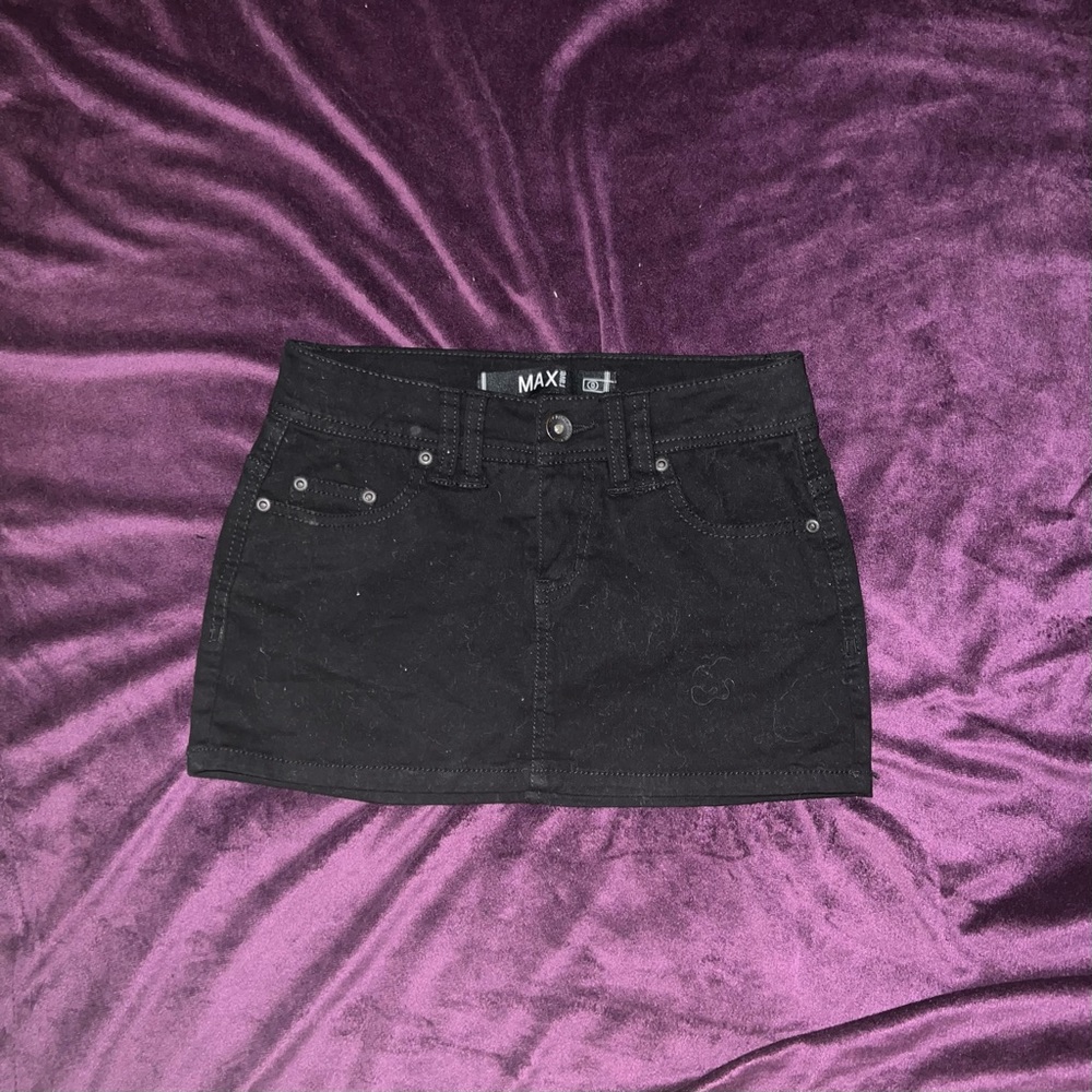 Black mini / micro skirt max race size 0